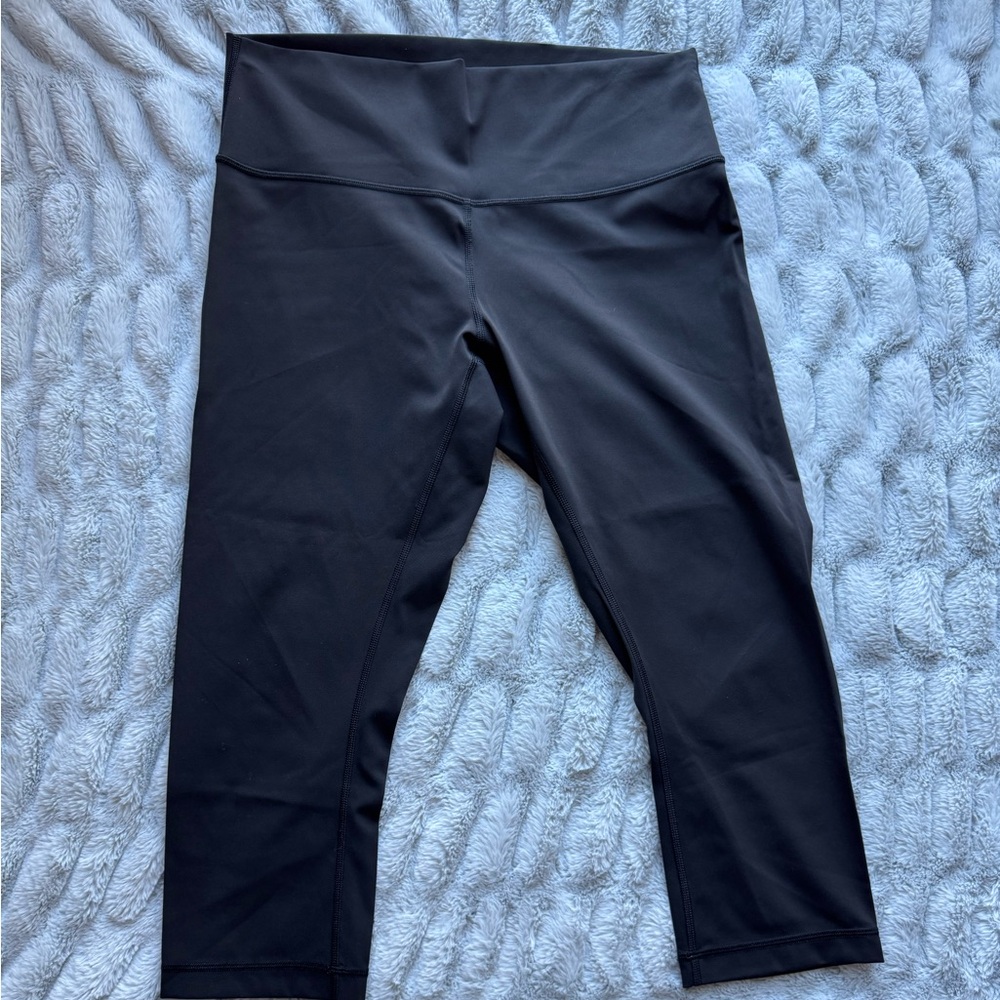 Lululemon Black Cropped Leggings Size 12